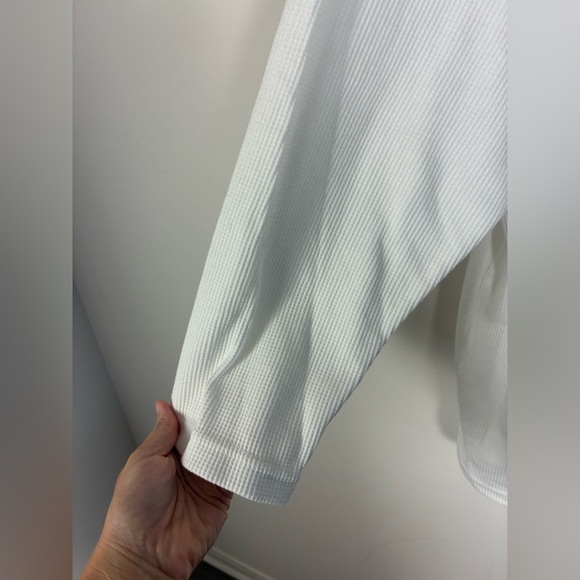 Woman Within Floral Embroidered Waffle Top 2X Boho - Picture 6 of 6